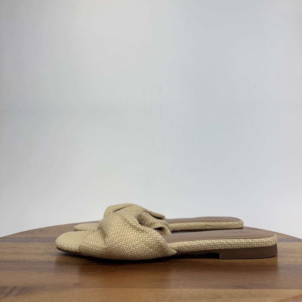 New NWOB Womens Nordstrom Rack Chantelle Beige Twist Slides Sandals Size‎ 9 M - Picture 6 of 8